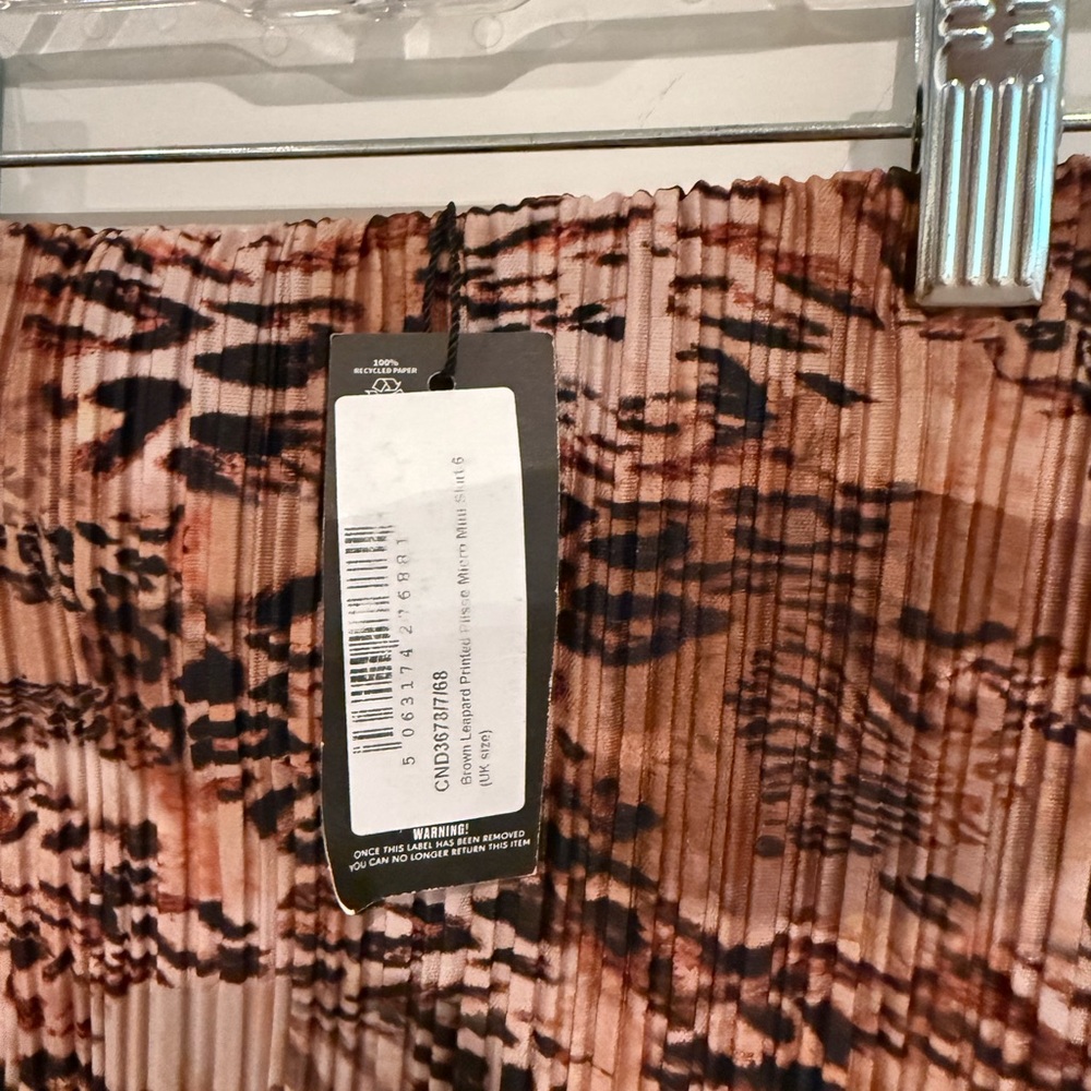 PrettyLittleThing Animal Print Skirt in Brown and Black